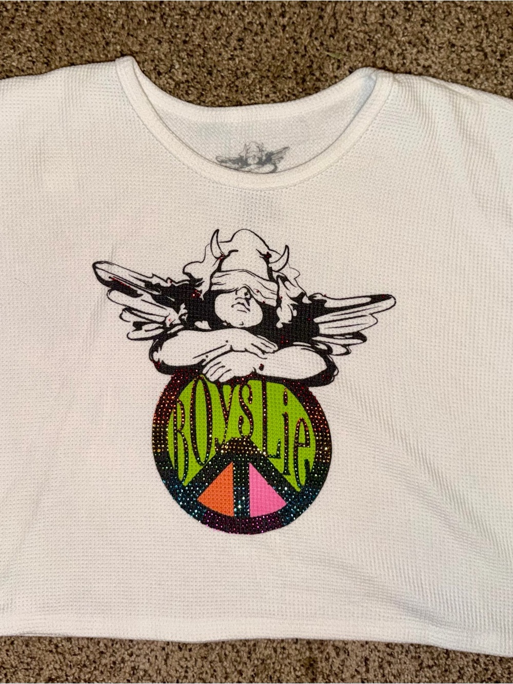 NWOT Boys Lie "Peace, Love, Boys Lie" Thermal Tee